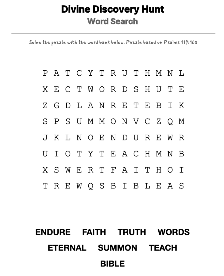 The Bible word-search